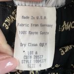 VTG Y2K Sz 4 Carole Little Skirt Cottagecore Abstract Boho Maxi Elastic Waist Black Photo 7