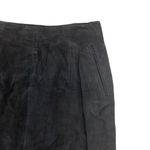 Savannah Black Suede Leather Skirt Size 8 Photo 1