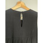 Anthropologie‎ Samant Chauhan Floral Embroidered Tiered Maxi Dress Women's 0 (S) Black Photo 8