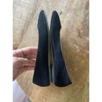 Lands' End Lands’ End Black Suede Ballet Flats with Brown Trim Size 6B Women’s Photo 6