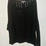 Juicy Couture Vintage Black Long Sleeve Crewneck Cable Knit Sweater size Medium Photo 0