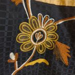 Indigo Moon Size 1X Cotton Patchwork Vintage Embroidery Wooden Buttons Neutral Black Photo 3