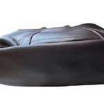 Leather Large Tote Shoulder Bag Chocolate Brown Double Straps Laptop Bag CLASSIC Photo 5