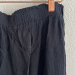 Eberjay Eberjey Black Crinkle Rayon Pant with Front Tie Waist Medium Photo 4