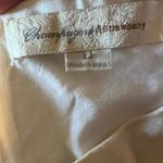 Anthropologie Champagne & Strawberry Embroidered Sleeveless Dress Size Medium Photo 7