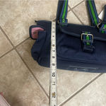 The Sak  Belinda Satchel Denim Blue Green Medium Handbag Pocketbook Bag NWT‎ Photo 3