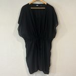 Lands' End Lands’ End cinch drawstring waist swim cover up dress L Photo 5