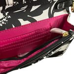 Trina Turk Floral Crossbody Bag – Black & White with Hot Pink Interior (NWT) Photo 5