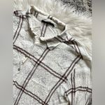 Jane and Delancey Plaid crinkle boyfriend button shirt Photo 3