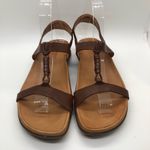 Timberland Women's Smart Comfort System Brown Leather Sandals 6.5 Photo 1