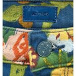 MOTHER Denim MOTHER The Mid Rise Dazzler Cropped Floral Blue Printed Jeans Size 25 $228 Photo 7