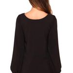 Lulus Black Long Sleeve Mini Shift Dress Photo 3
