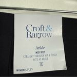 Croft & Barrow NWT Ankle Mid Rise Ponte Pants In Black Size 1X Photo 6
