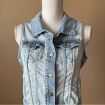 Old Navy | Blue Light Wash Sleeveless Denim Jean Jacket Sz S Photo 1