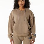 Alphalete Women’s Terry Oversized Hoodie - Smokey Quartz ,Size XS Photo 0