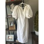 Mara Hoffman Namari Linen Puff Sleeve Midi Dress White Womens Size 2 Photo 6