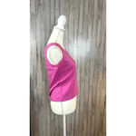 Vintage Name Dropper's Women's Medium Summer Casual Sleeveless Pink Tank Top Photo 3