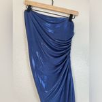 Norma Kamali  Strapless Diana Gown in Military Blue size Large New without tags Photo 13