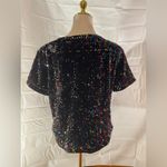 Colorful Sequin Women's Top Black Photo 1