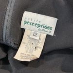 Perceptions PETITE  (by IRENE B) Vintage 80s Sleeveless Shift Dress Black-12 Photo 2