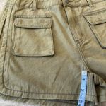 POL Womens Clothing Pocket Shorts Cotton Size Large Olive Green Minimalist Photo 9