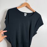 Aritzia NWOT Wilfred Lune Black Wrap Side Tie Mini Dress 2XL Double-Layer Body Photo 7