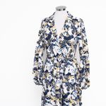 Kay Unger - Abstract Print Long-Sleeve Midi Dress Photo 9