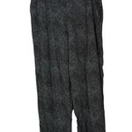 Leith Black White Dot Printed Straight Leg Trouser M Photo 0