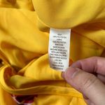 Socialite Yellow Floral Front Tie Romper with Pockets Size M NWT Photo 8