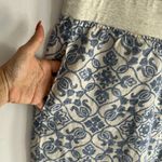 Soft Surroundings  Aliso Point Linen Pants Blue Print Photo 6