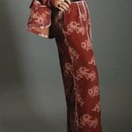 Anthropologie Anthro Hutch Floral Burnout Velvet Trousers Size Medium Photo 1