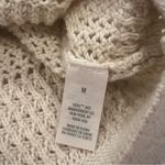 Aerie Cream Crochet Knit Halter Top 100% Cotton Crop Bralette Size Medium FLAWS Photo 8