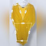 CLUB Z COLLECTION Women’s Sheer Sparkly Polka Dot Beach Cover Up Yellow Size XL Photo 3