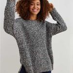 Aerie Desert Multicolor Chunky Knit Crewneck Sweater XS Photo 0