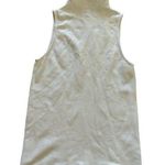 Athleta  White Mock Neck Ribbed Tank Top Size Small Photo 0