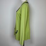 Misook Knit Jacket Bright Green Button Front Tailored Women’s Size Small Photo 2