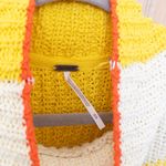 Free People Womens Sunbrite Sweater Size M Yellow Striped Cropped Oversized Cozy Photo 2