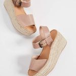 Soludos Platform Espadrille Nude Wedge Sandal Dove Gray Photo 2