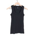 American Giant Ribbed Tank Top Black Scoop Neck Sleeveless Size XS Made In USA Photo 1