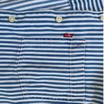 Levi's  Rumi Sleeveless Button Up Vest Tie Front Blue Stripe - M NWOT Photo 5