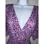 Tulip Creations Ruched‎ Waist Flowy Short Sleeve Dress EUC Size S Photo 1