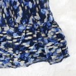 French Connection Metallic Cutout Mini Dress Long Sleeve Navy Gold Size 10 New Photo 7