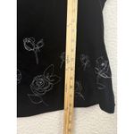 Laura Ashley  Tank Top Womens 14 Velvet Whimsygoth Floral Embroidered 90s Y2K Photo 3