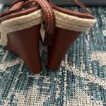 Blue Asphalt Y2k Shoes Womens Size 7.5 Wedge Sandals Espadrille Strappy Platform Brown Photo 7