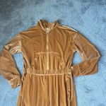 Fabletics  Velour Orange Zip-Up Jumpsuit SIZE L Photo 1