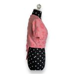 PacSun LA Hearts by Womens Top Sz S Lounge Groove Wrap Pink Chenille Flowers Tie Photo 5