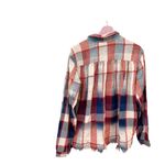 NWT Dr. Collectors Hollywood Teddy Forever Button Front Shirt in Faded Indigo S Red Photo 2