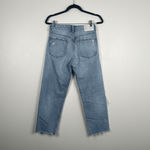 ZARA  Women's Straight Leg Distressed‎ Jeans Sz 4 Photo 4