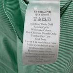 Everlane  Button Down Cotton Oversized Pinstripe Shirt Mint Green Size 8 Photo 5
