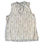 Rose + Olive Rose Olive Sheer Floral Lined Ruffle Blouse Size Large Photo 1